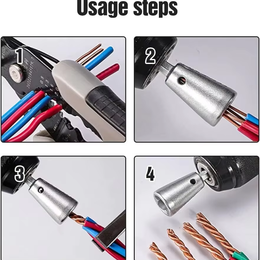 Outils de torsion de fil pour perceuse électrique