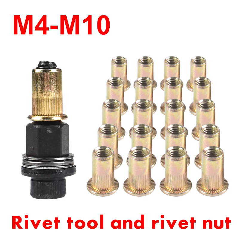 21 pièces + 1 pièce écrou à rivets manuel riveteuse