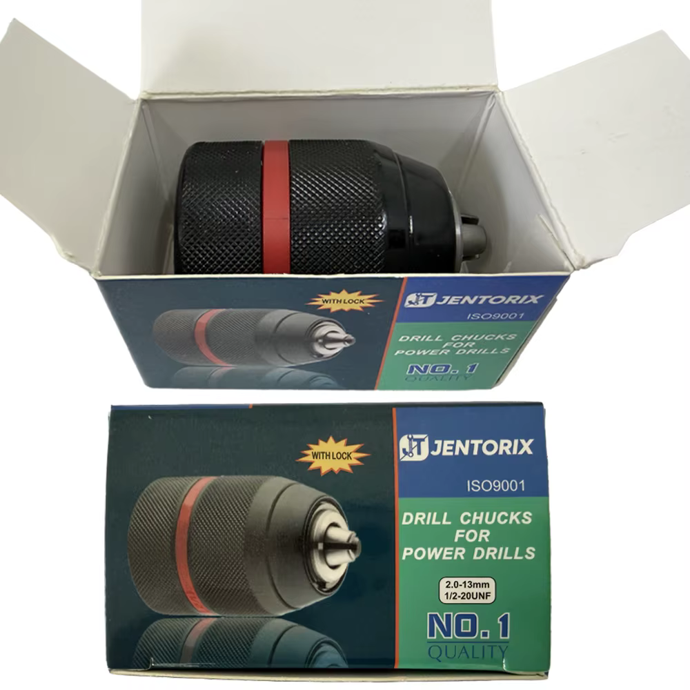 Mandrin de perçage sans clé en métal JENTORIX 2mm-13mm