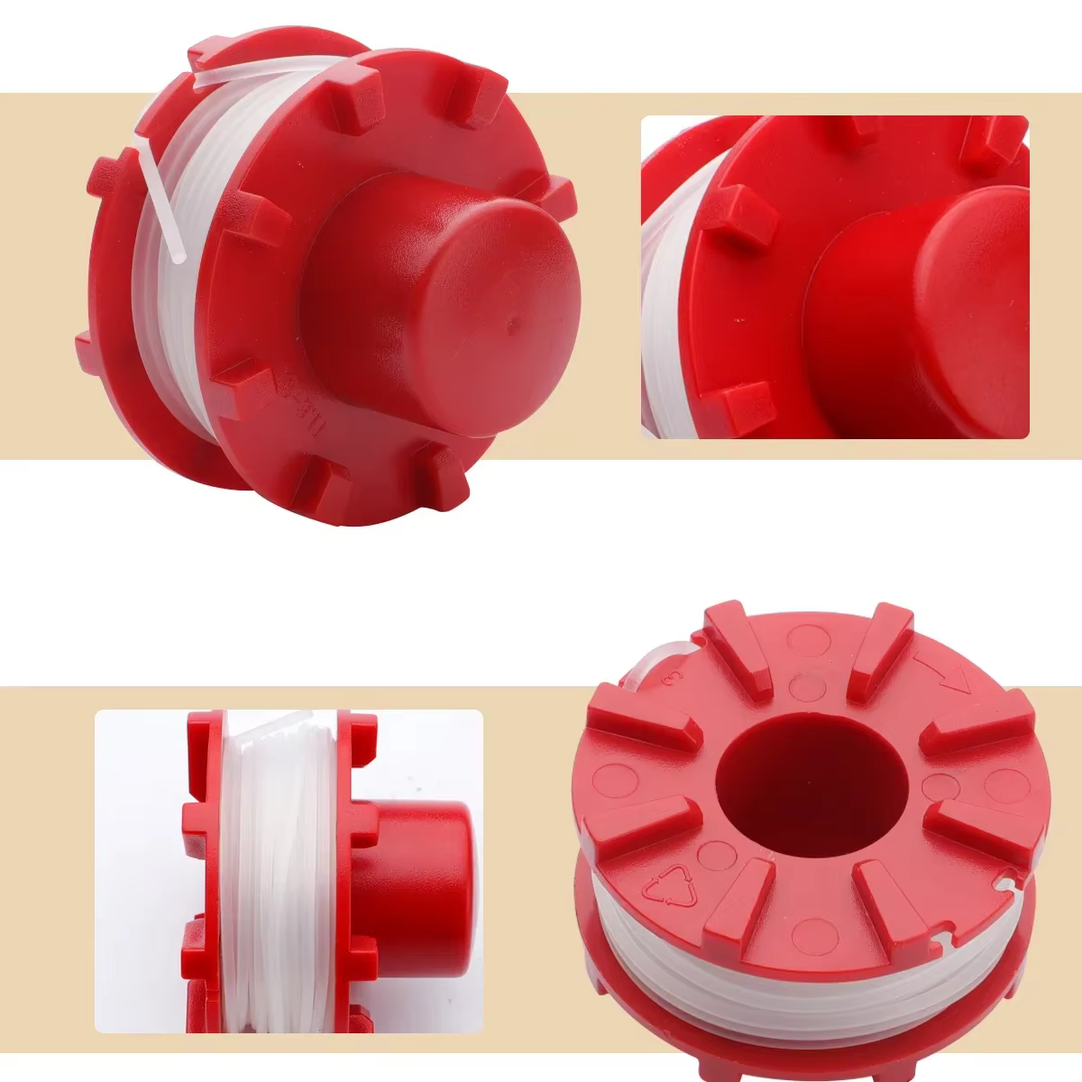 Bobine de coupe à ligne rouge
