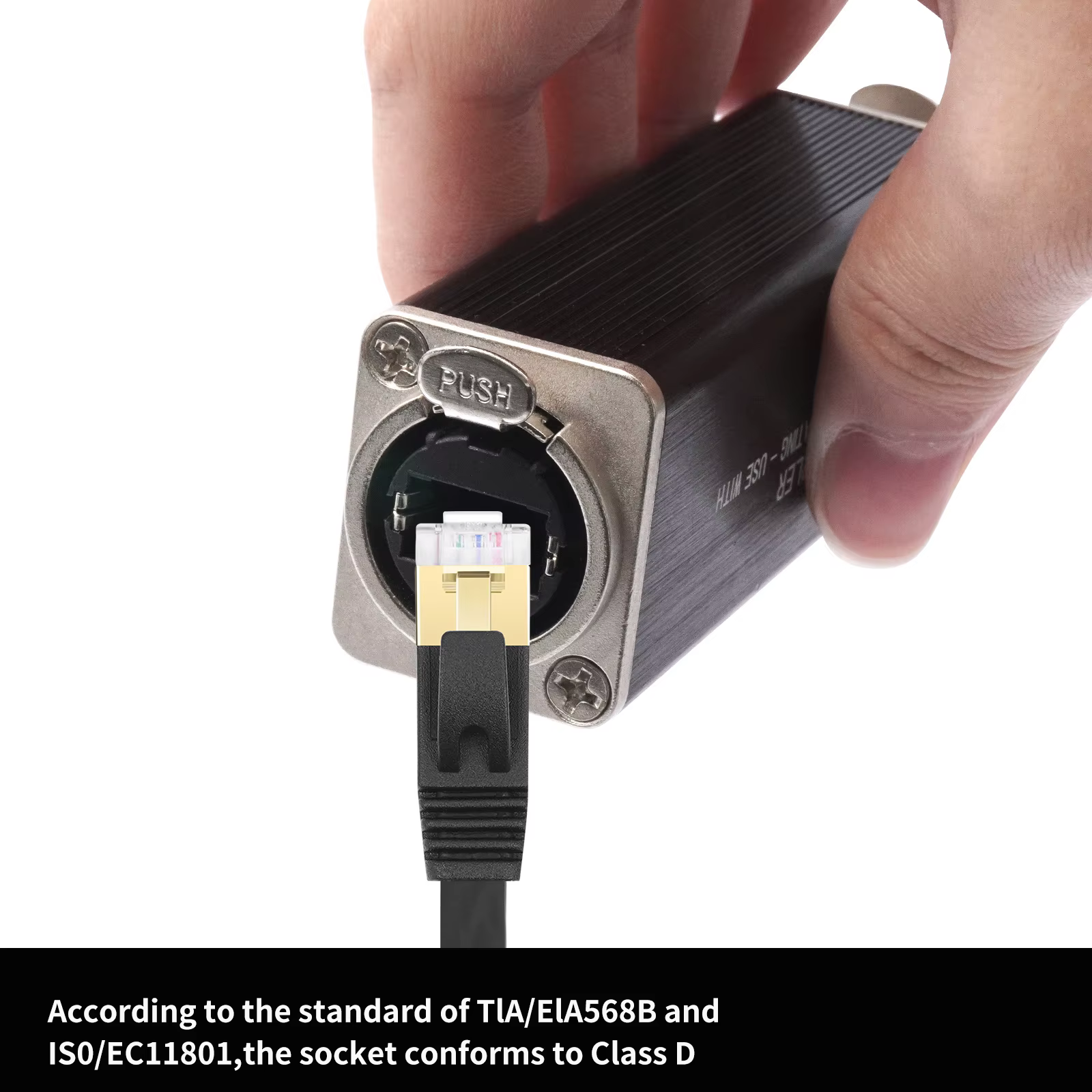 Convertisseur de raccordement réseau RJ45 femelle-femelle avec système de verrouillage à ressort reconnu, connecteur droit pour extensions de câbles