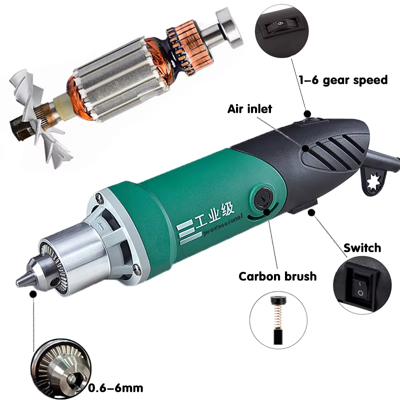 Dremel 260W/480W graveur haute puissance perceuse électrique gravure outil rotatif arbre Flexible 6 positions vitesse Variable polissage