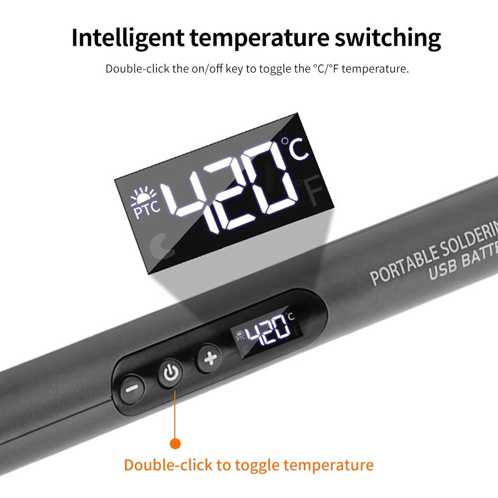 Kit de fer à souder électrique numérique USB multifonctionnel