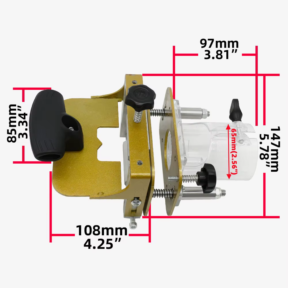 Gabarit de mortaisage pour Machine de découpage de 65mm