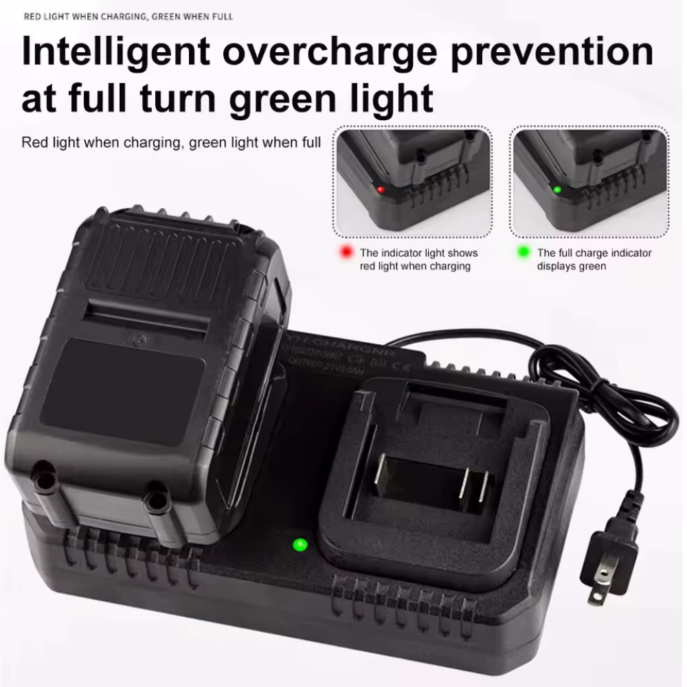 Chargeur double de batterie au Lithium
