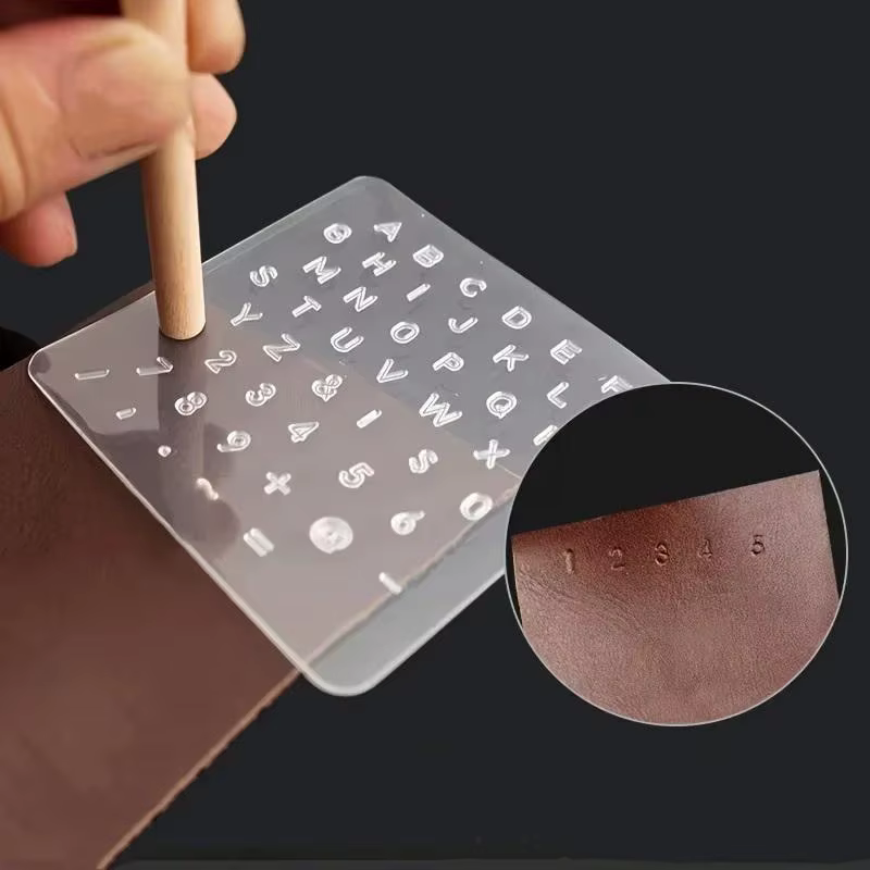 Outil d'impression et de marquage du cuir, poinçon de lettrage pour cuir, outil d'impression pour articles en cuir translucides, moule en cuivre à caractères mobiles