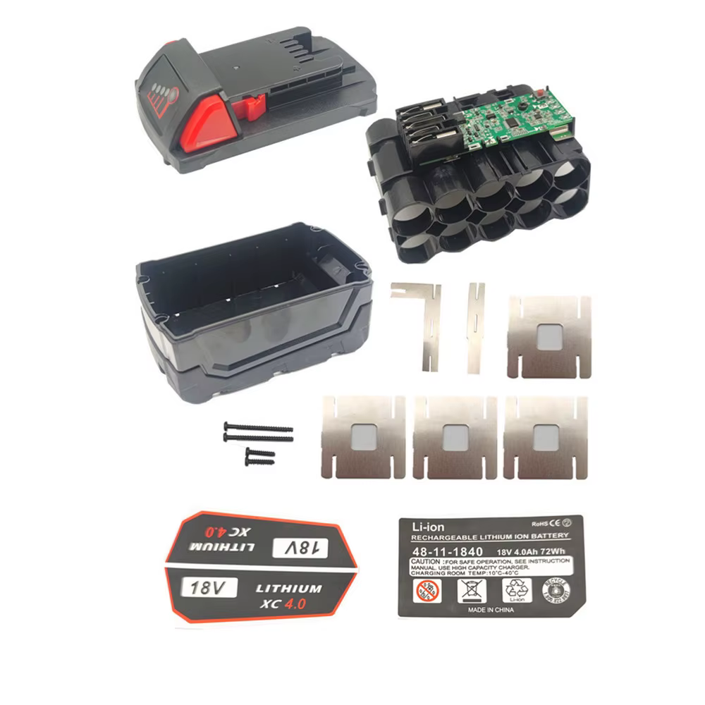 Boîtier de batterie à outils 5S2P 18650 10 cœurs pour Milwaukee M18 18V