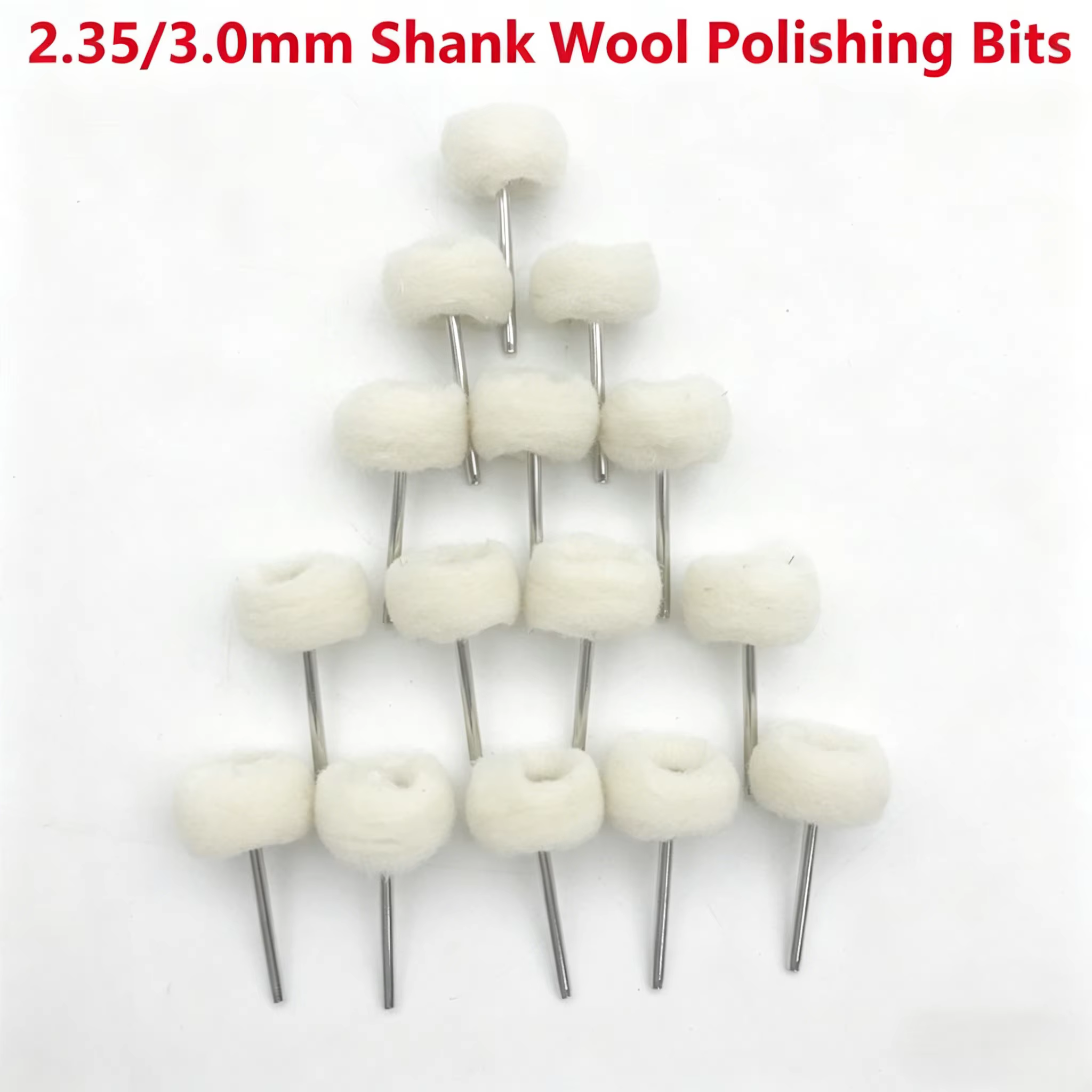 10 pièces Mini têtes de ponçage abrasives en feutre