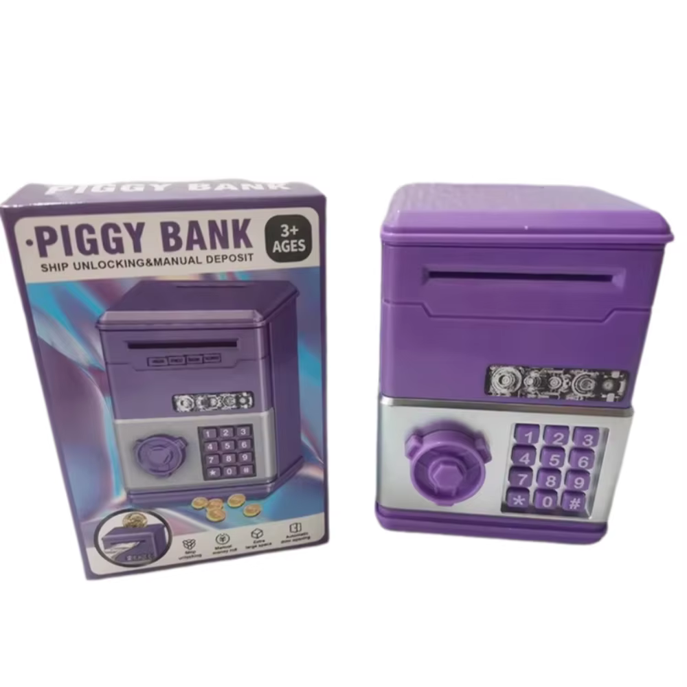 Tirelire avec mot de passe créatif pour enfants, Mini ATM, boîte d'argent, banque d'économie d'argent, jouets d'économie financière, cadeau pour enfants