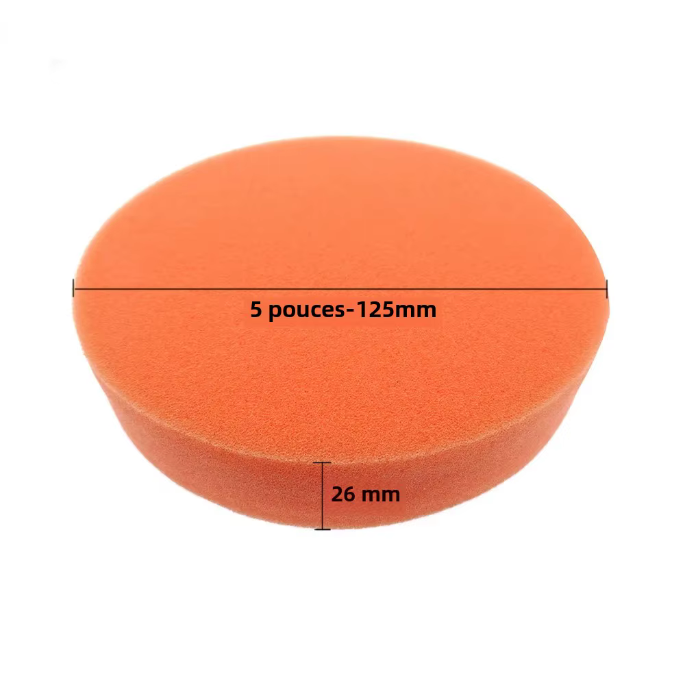 5/10 pièces 5 "125mm tampons de polissage de voiture mousse plate éponge tampon de cire Kit outil