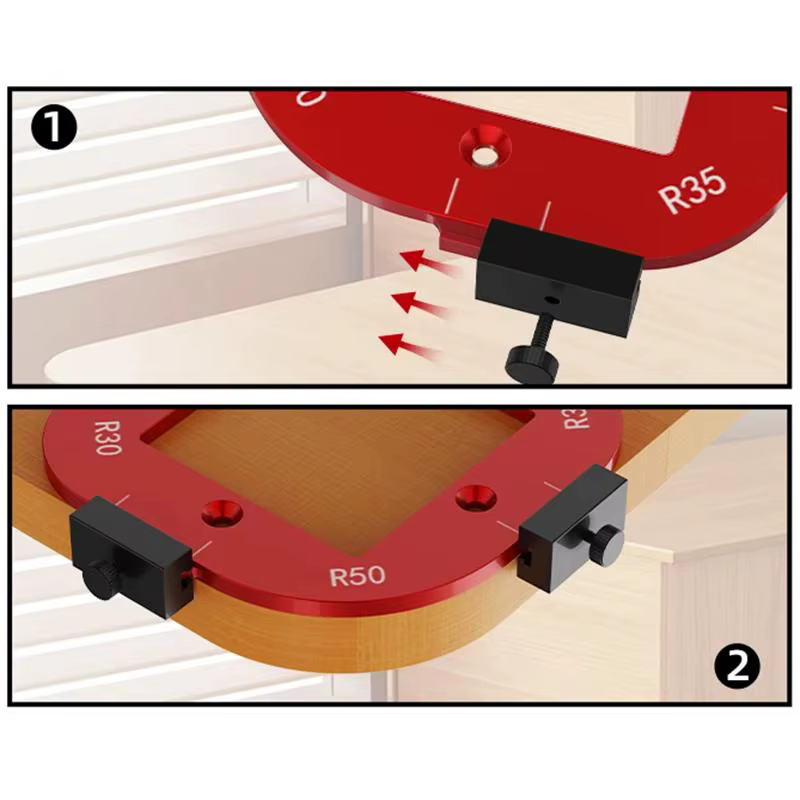 Gabarit de positionnement pour routeur à bois R10-R50