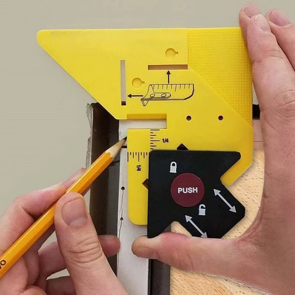 Guide de coupe pour le travail du bois à angle de 45 degrés, outil de bricolage, conception portable, marqueur d'angle de coupe, outil pratique, outil à main