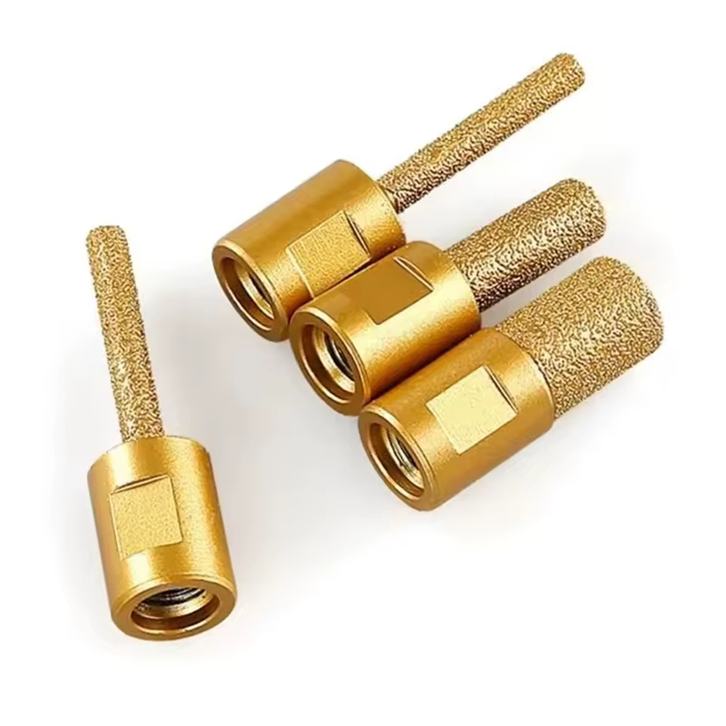 Tête de meulage diamantée M10 de 6, 10, 15 mm, scie cloche brasée, résistante à l'usure, pour meuleuse d'angle, polyvalente, haute performance