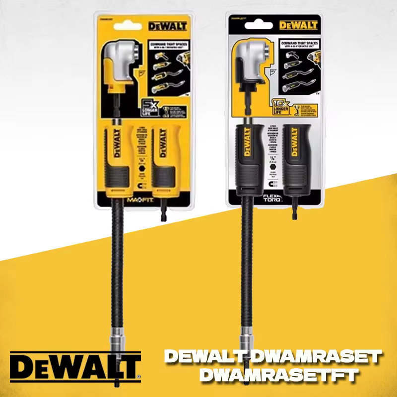 DEWALT adaptateur de perceuse à Angle droit FlexTorq système 4 en 1 arbre Flexible
