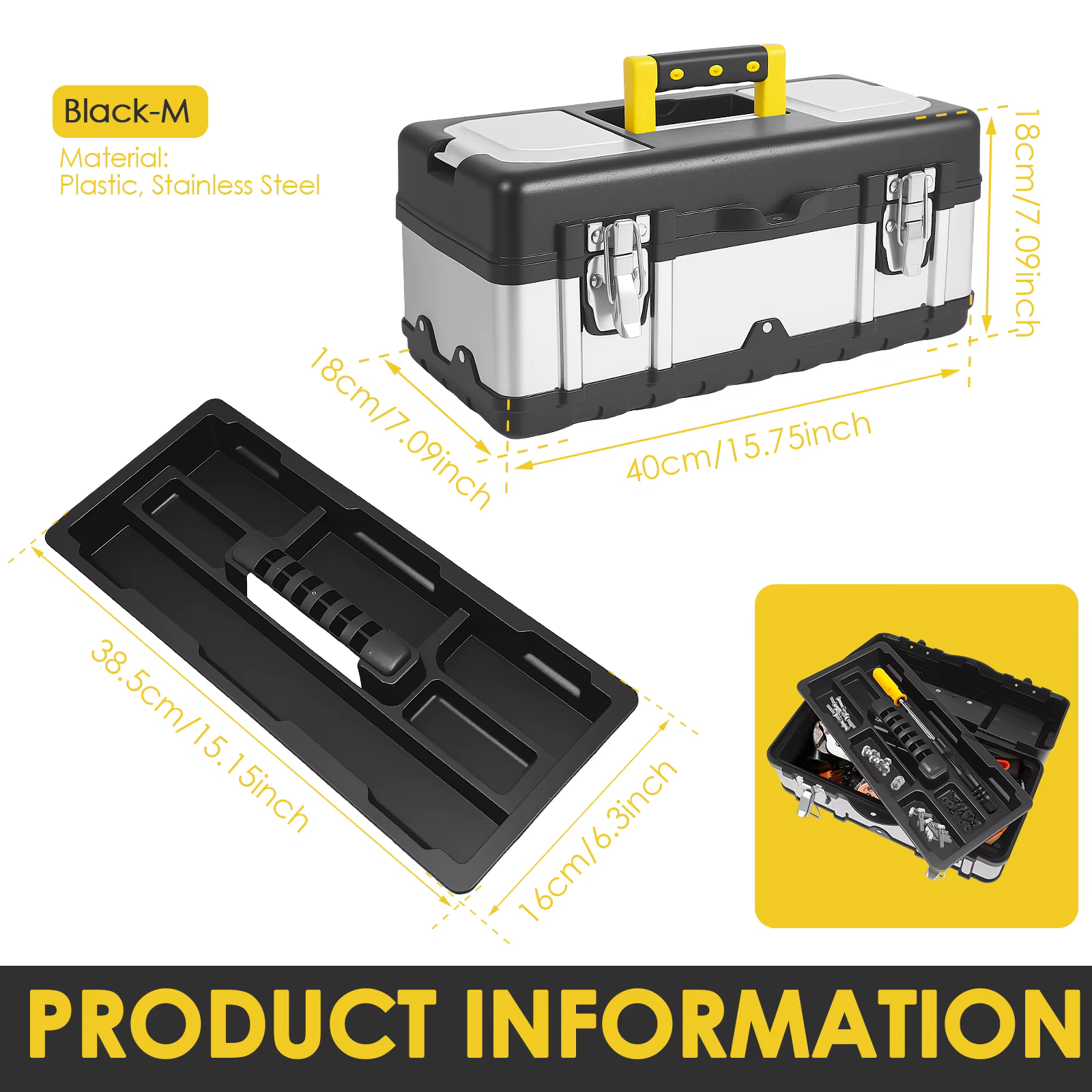 Boîte à outils en aluminium