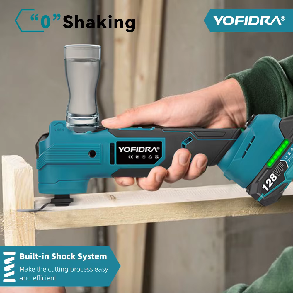 YOFIDRA 1000W oscillant outil multifonction scie électrique tondeuse coupe ponçage bricolage
