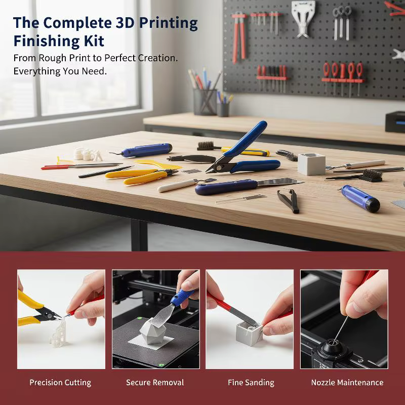 1 ensemble de kit d'outils pour imprimante 3D, accessoires pour imprimante 3D pour toutes les imprimantes FDM/SLA