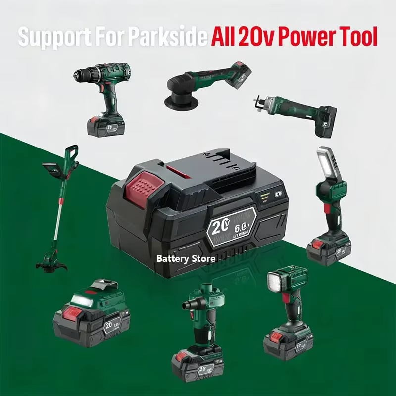 Batterie lithium-ion pour outils électriques Parkside 20V