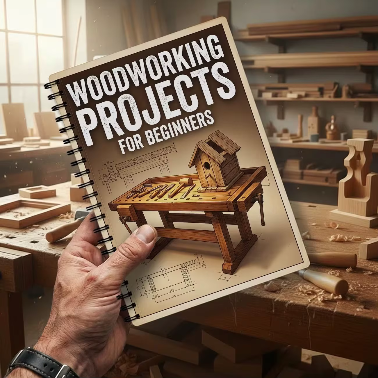 Livre de projets de menuiserie pour débutants