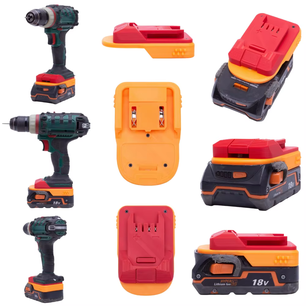 Adaptateur/convertisseur de batterie pour la série de batteries Li-ion RIDGID AEG 18V