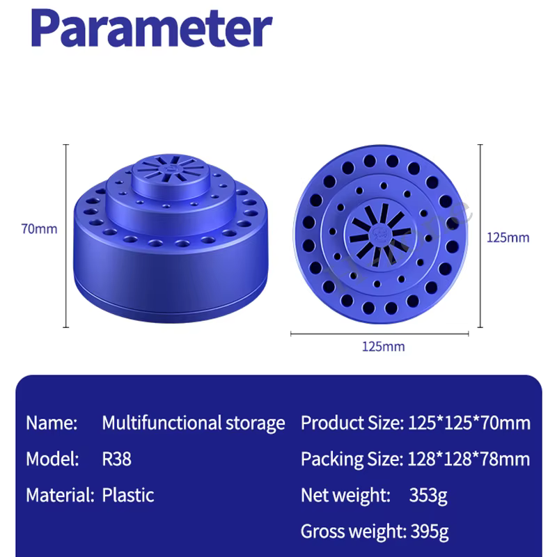 MÉCANIQUE R38 360 ° Support de rangement pour outils de réparation multifonctionnel rotatif