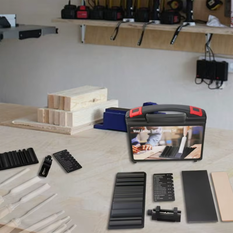 Affûteur d'outils en bois en alliage d'aluminium avec réglage rapide du biseau base antidérapante pour raffinement