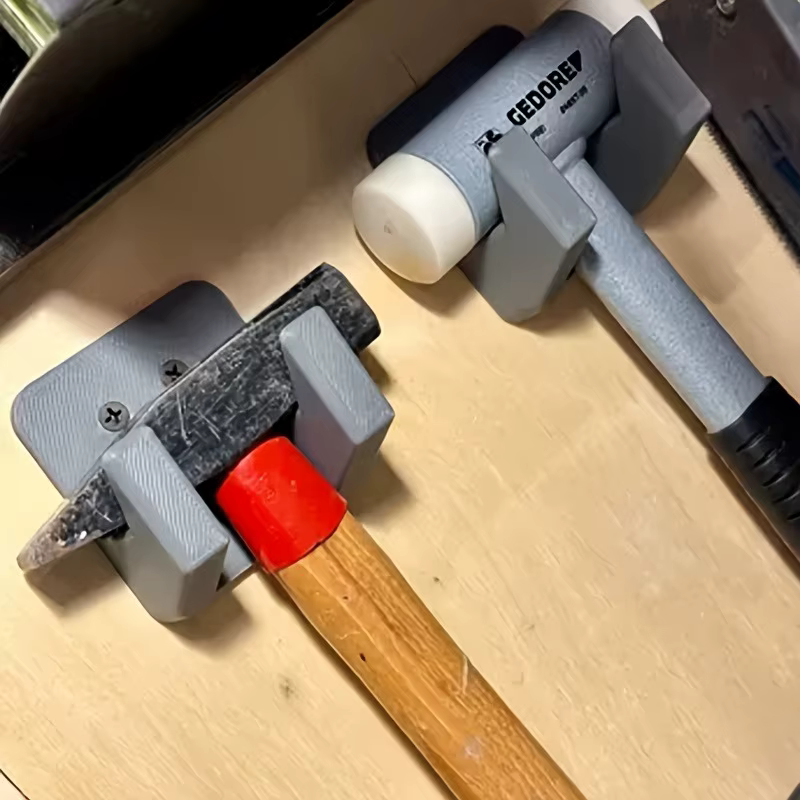 Support mural vertical pour outils avec étagère de rangement – Organisateur de marteaux et d'outils en plastique robuste