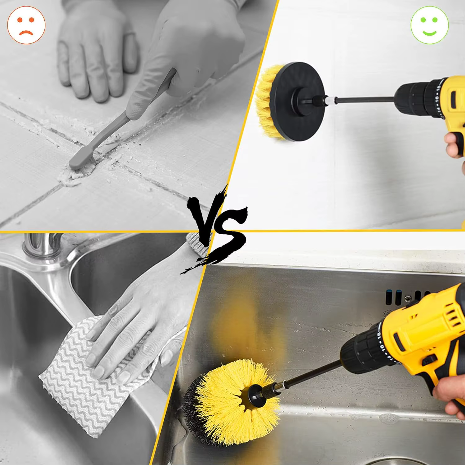 Kit d'embouts de brosses pour perceuse