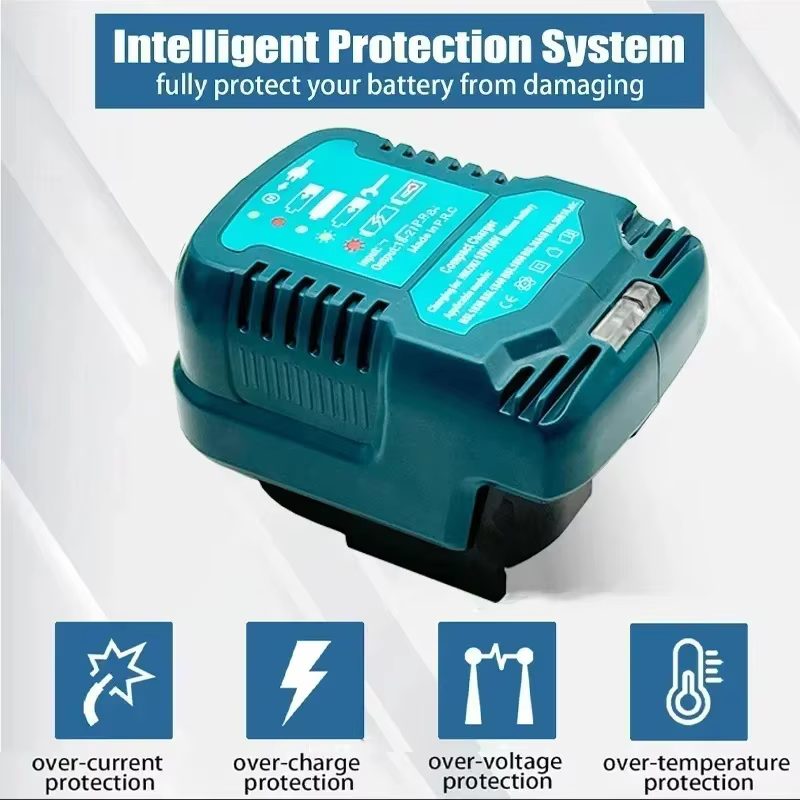 Pour HIKOKI 18V Li-Ion Batteries 12V/24V Portable Mini chargeur de voiture allume-cigare prise remplacement