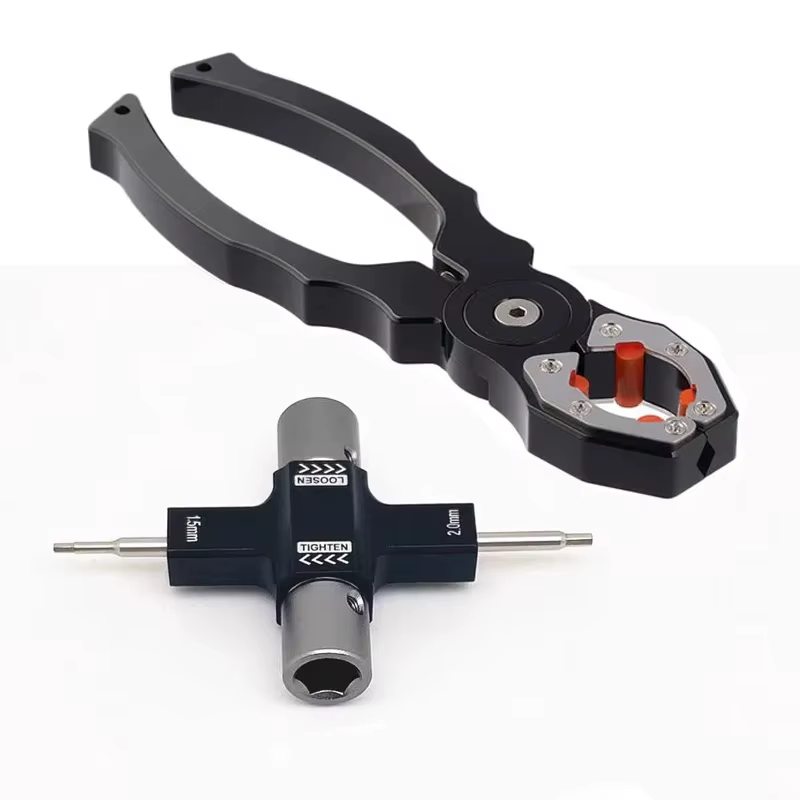 Clé Quad M5 avec outil de roulement unidirectionnel intégré, tournevis 1.5mm/2mm, hélice de dégagement, moteur sans balais pour Drone RC FPV