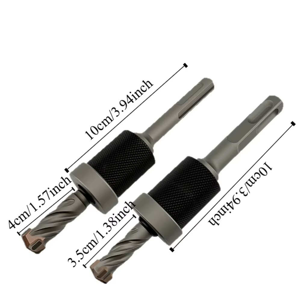 Foret à béton à arrêt de profondeur détachable de type divisé