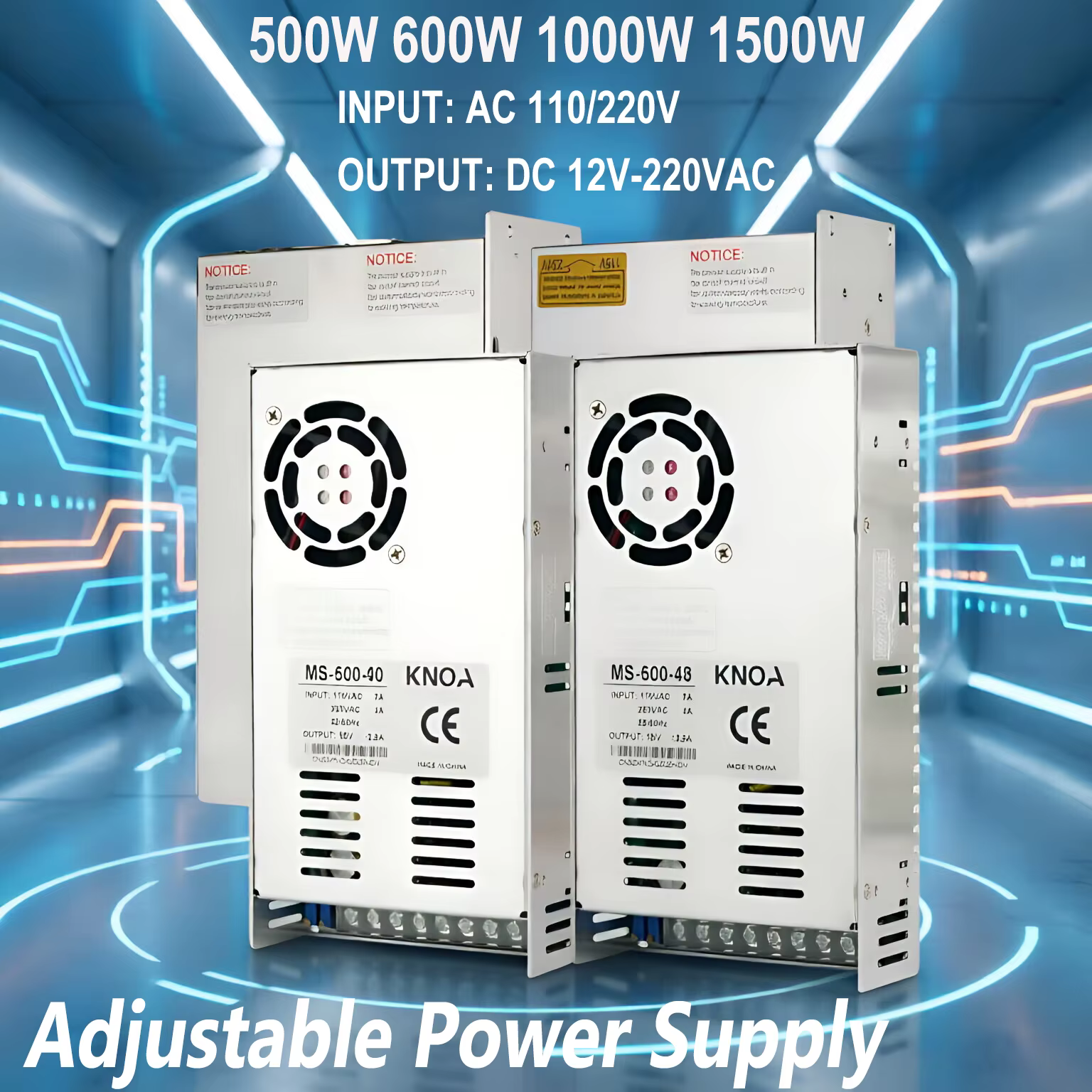 Alimentation réglable 500W 600W 1000W 1500W