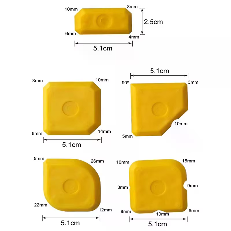 Kit d'outils 5 en 1 pour le déjointage et le lissage des joints : grattoir