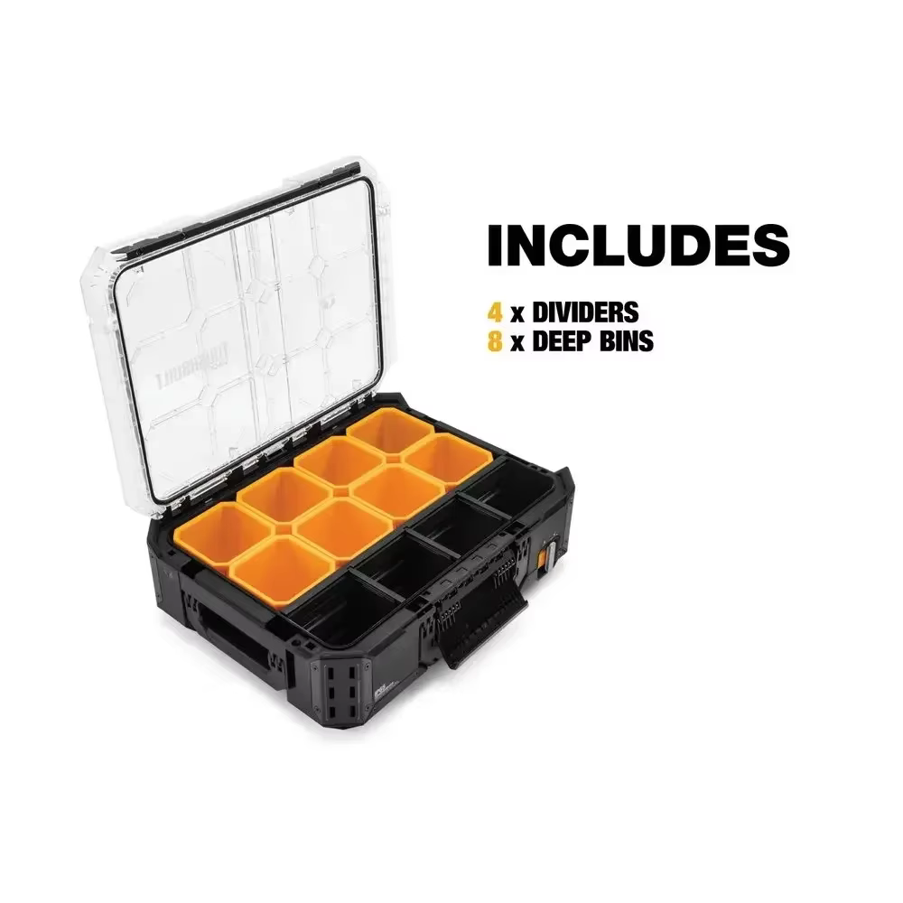 TOUGHBULILT TB-B1-O-30 boîte à outils de rangement multifonctionnelle empilée