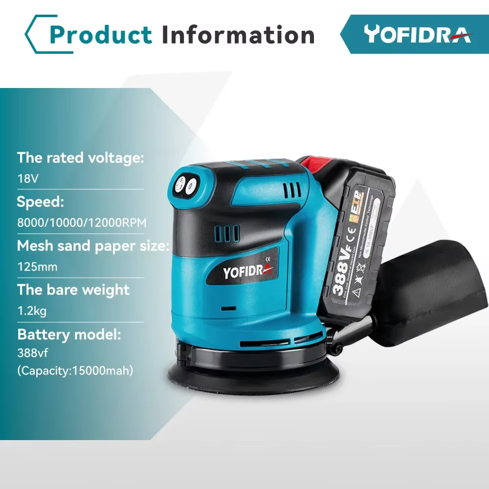 Makita – ponceuse électrique de 5 pouces