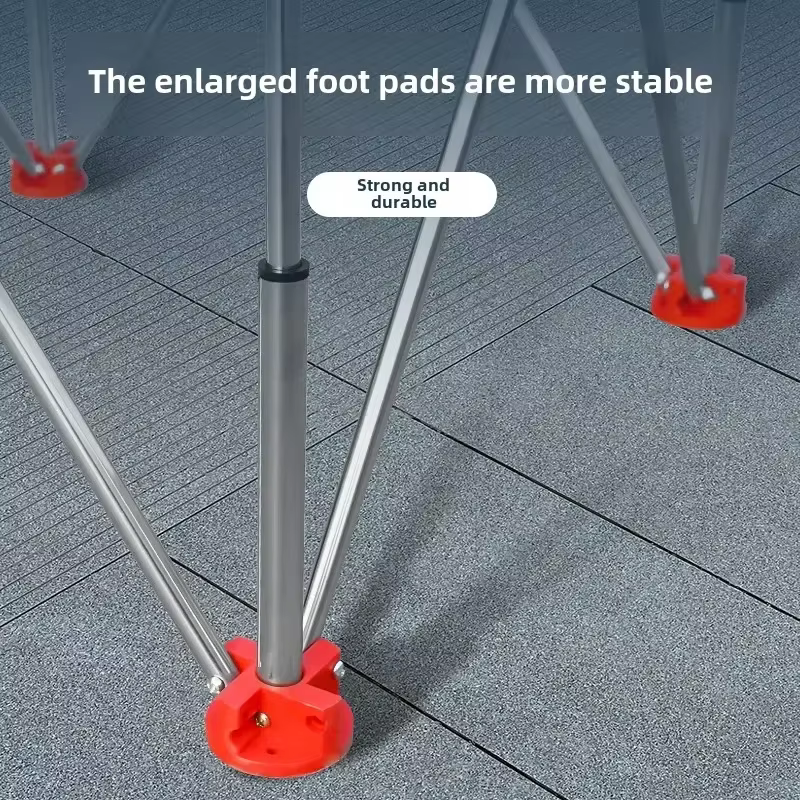 Établi pliable avec pieds araignée et menuiserie en acier inoxydable pour les opérations multifonctions
