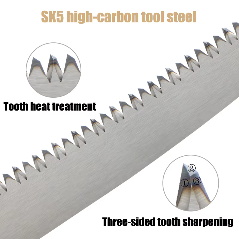 Jeu de Lames de Scie Sabre Dents Japonaises SK5 9/15/18 Pouces 6TPI Lame Bord Courbe Tranchante pour Coupe Bois Élagage Arbres Branches Jardinage Bricolage Domestique Travaux Industriels Haute Dureté