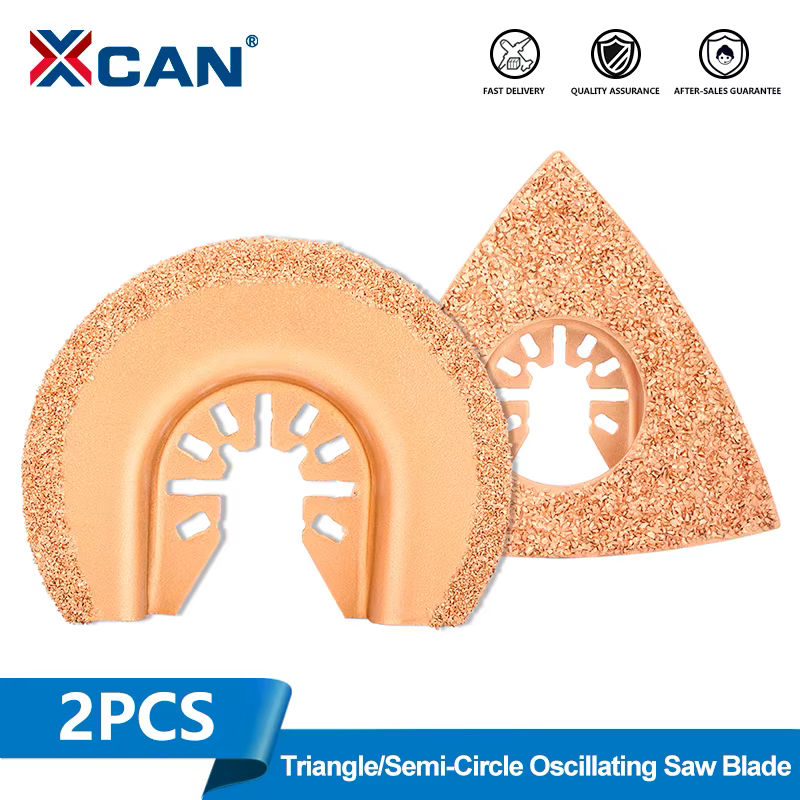XCAN Lot de 2 lames de scie oscillante diamantées à dégagement rapide