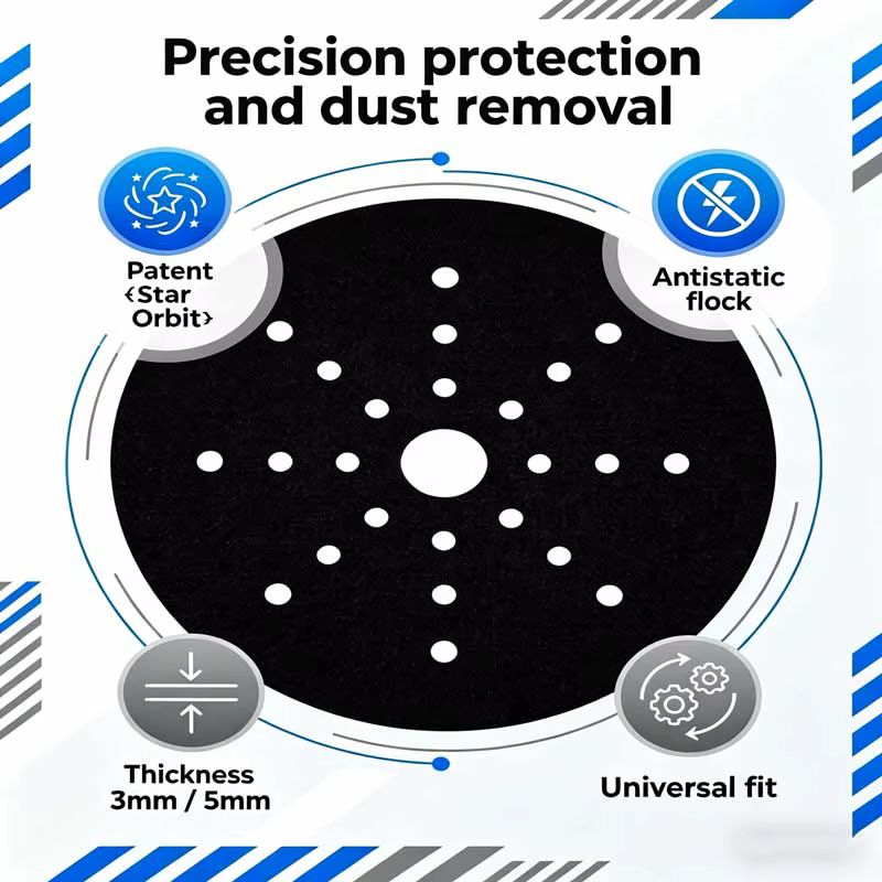 Plaque de protection de 225 mm (9 pouces) pour ponceuse Mirka