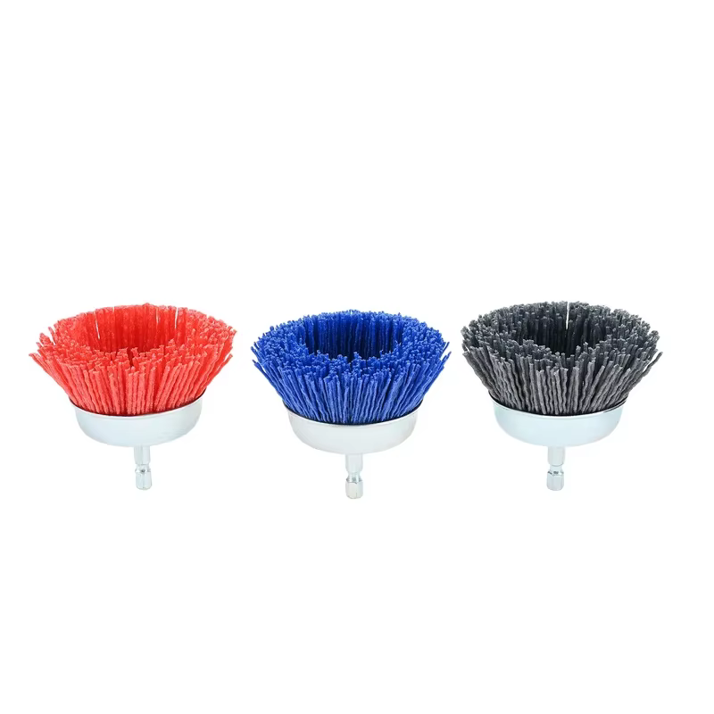 Lot de 9 brosses métalliques abrasives pour perceuse