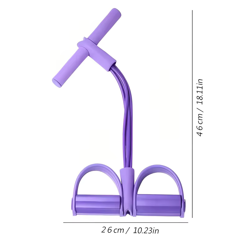 Tendeur de pédale multifonctionnel à quatre tubes, équipement de fitness domestique, bande élastique de yoga, ULde tension abdominale