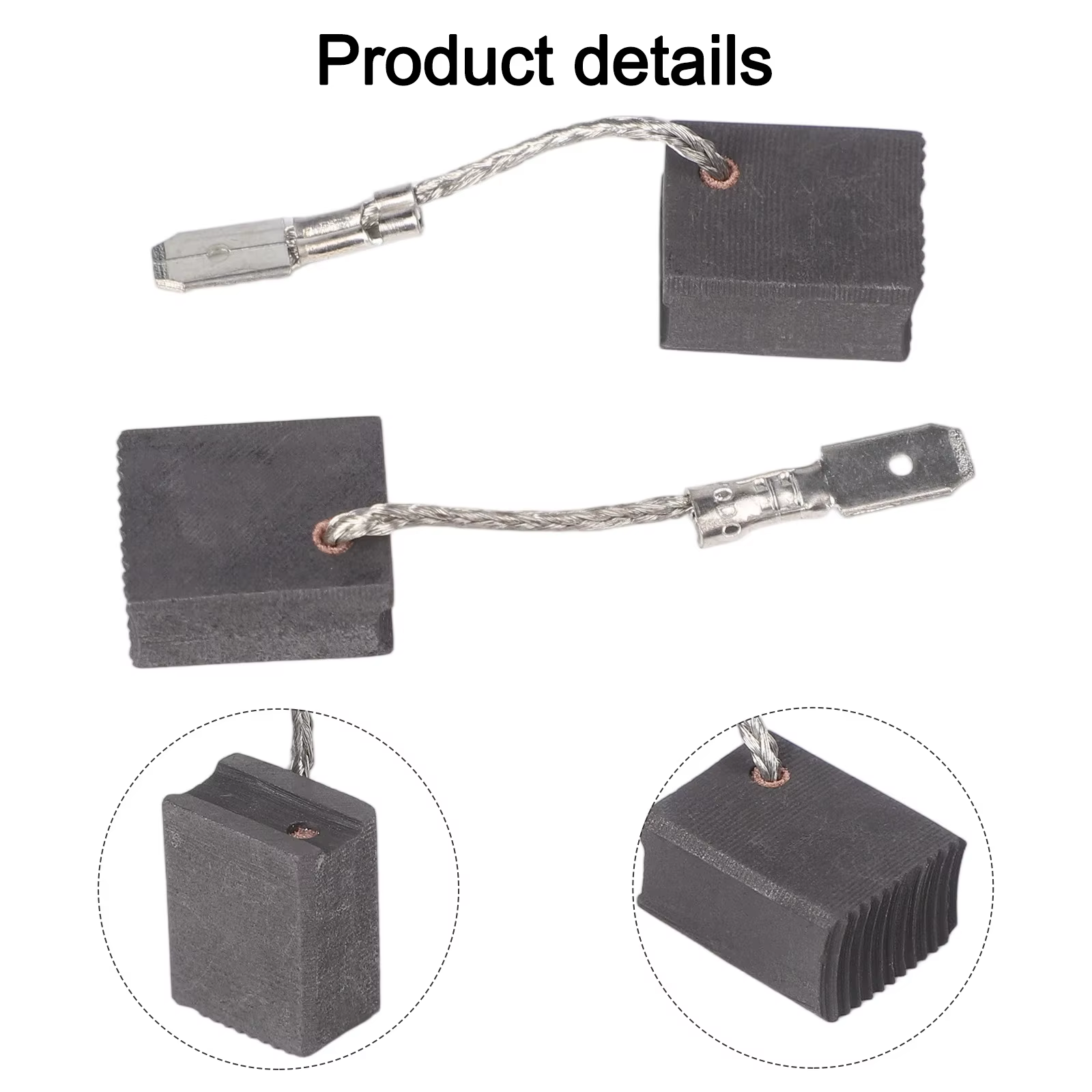 Pour balais de carbone compatibles METABO 2 pièces 316065450 pour WE17125150 WE19180 WEPBA17125 outils de réparation de moteur électrique