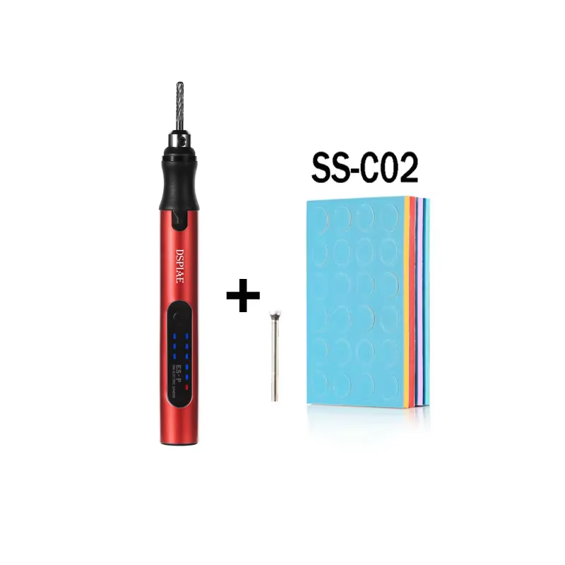 DSPIAE ES-P ponceuse stylo éponge disque de ponçage rond pré-coupé papier de verre abrasif utilisé