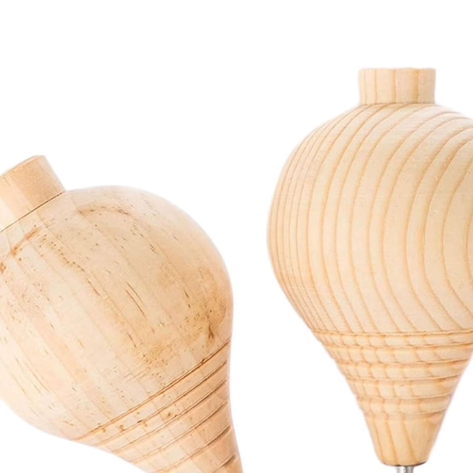 3 Pièces Trompos Jouets Éducatifs DIY, Jouets Gyroscopiques Faits Main, Toupies en Bois Non Peintes pour Adultes, Intermédiaires, Enfants, Débutants, Tout-petits