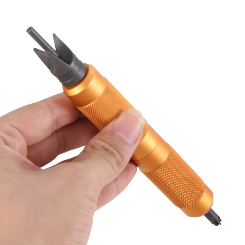Outil d'ébavurage acier métal résine cuivre plastique impression 3D bords plomberie