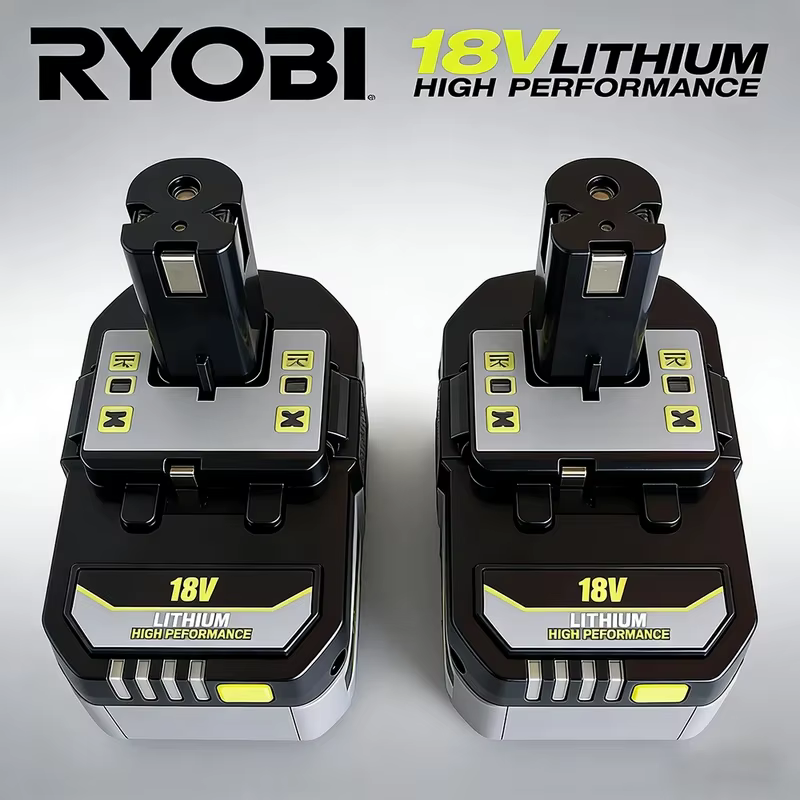 Nouvelle batterie au lithium puissante RYOBI 18V 6.0Ah 8.0Ah P104 P105 P107 P108 P109 à faible autodécharge