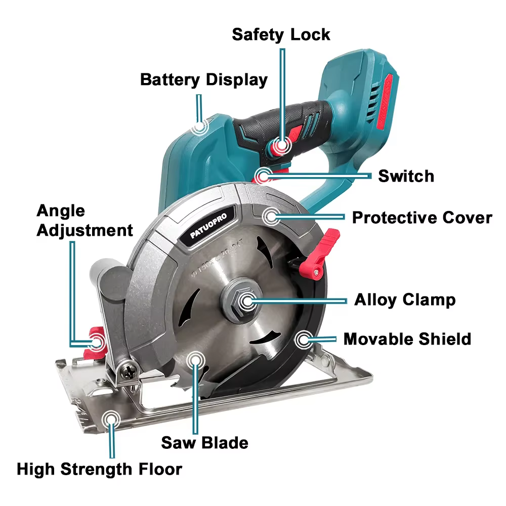 Makita-Scie Circulaire Électrique Sans Balais