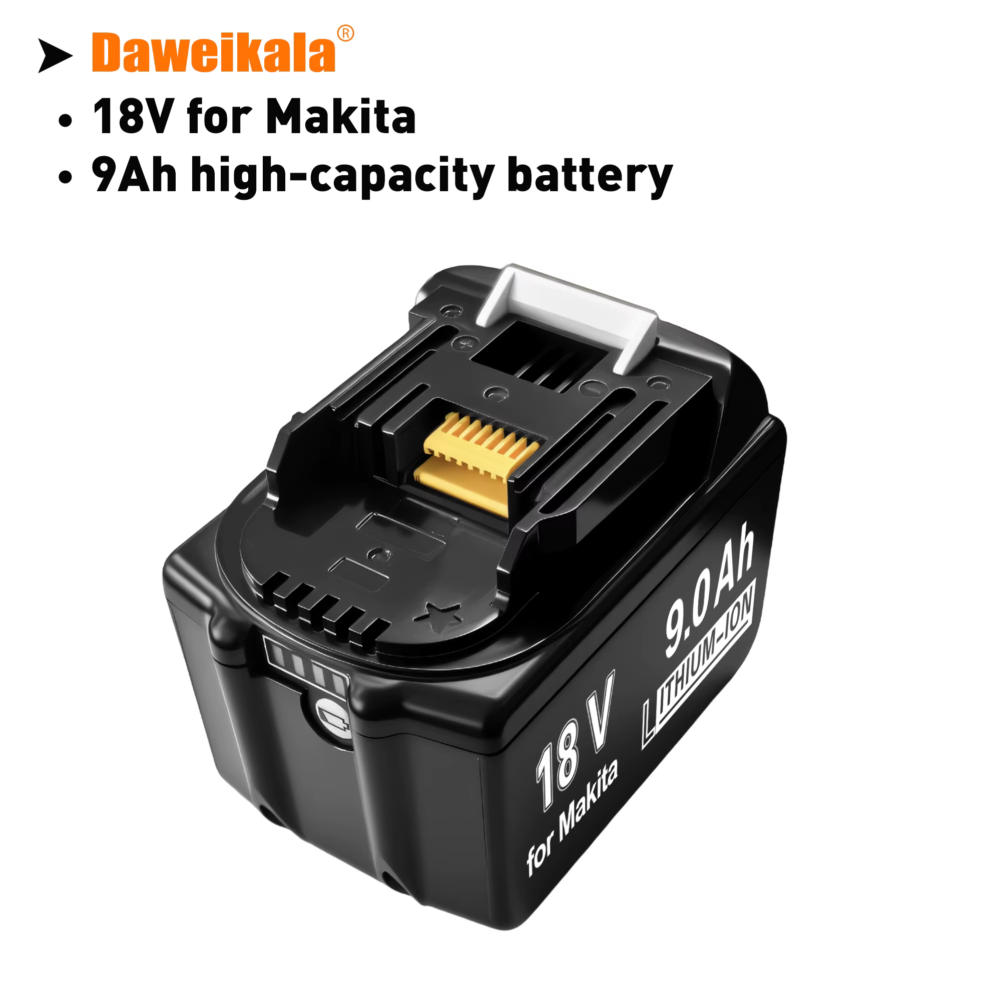 Batterie Rechargeable Li-Ion 18V 9Ah pour Makita
