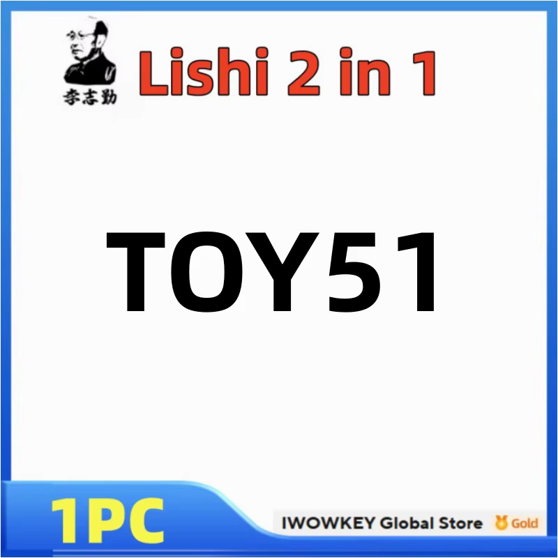 IWOWKEY Lishi Outil 2 en 1 TOY2025 TOY51 TOY2014 TOY43-ign TOY43AT-Ign TOY43R-ign TOY2018 TOY38R TOY40 TOY43 TOY43AT TOY43R