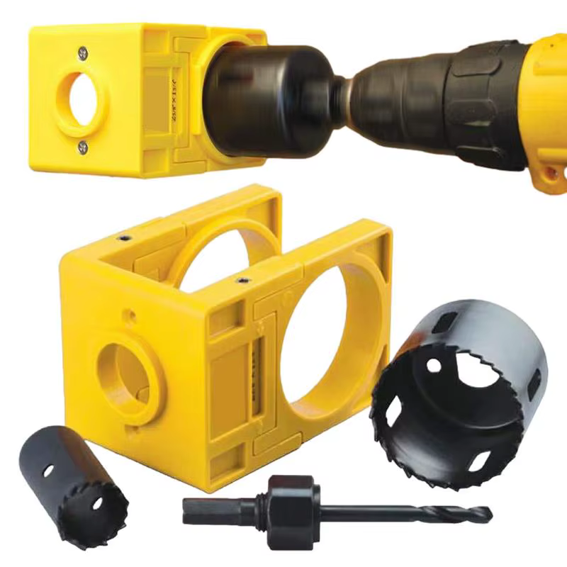 Kit de perçage de bouton de porte 1-3/8 "- 1-3/4"